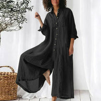 Woman Weites Overallkleid