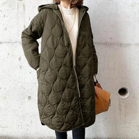 Neu Lässiger Parka-Mantel mit Kapuze aus Argyle [Letzter Tag Rabatt]