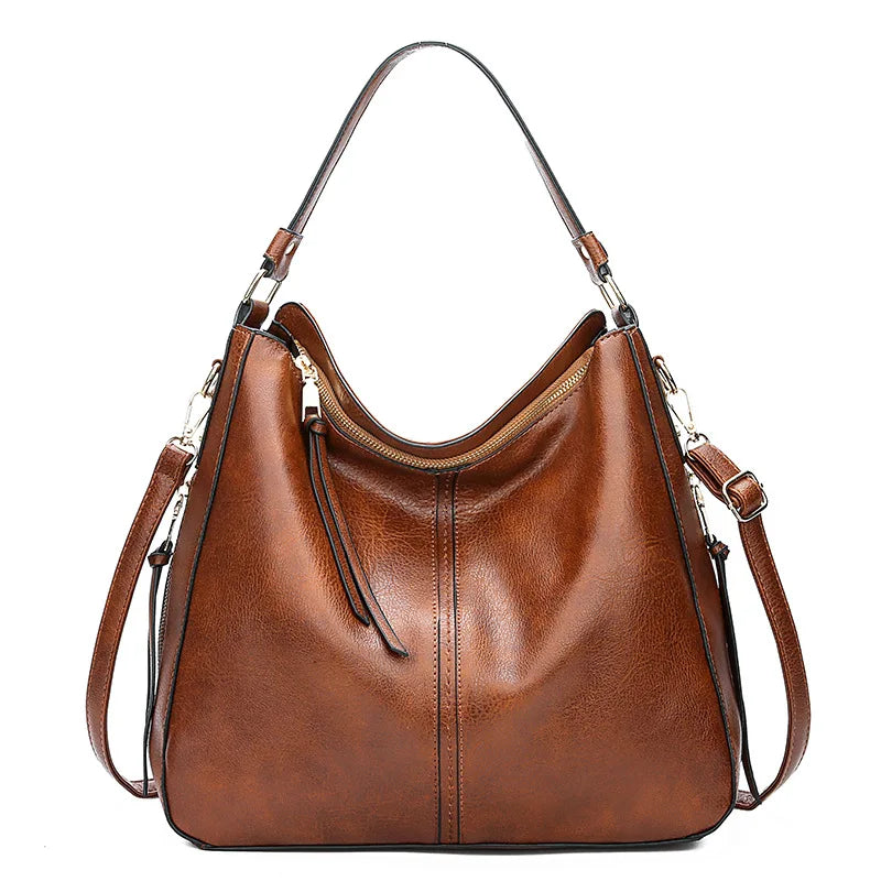 Jacky - Elegante und geräumige Sommer-Tasche aus Leder für Frauen