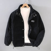 René™ - Cordjacke mit Wollmischung