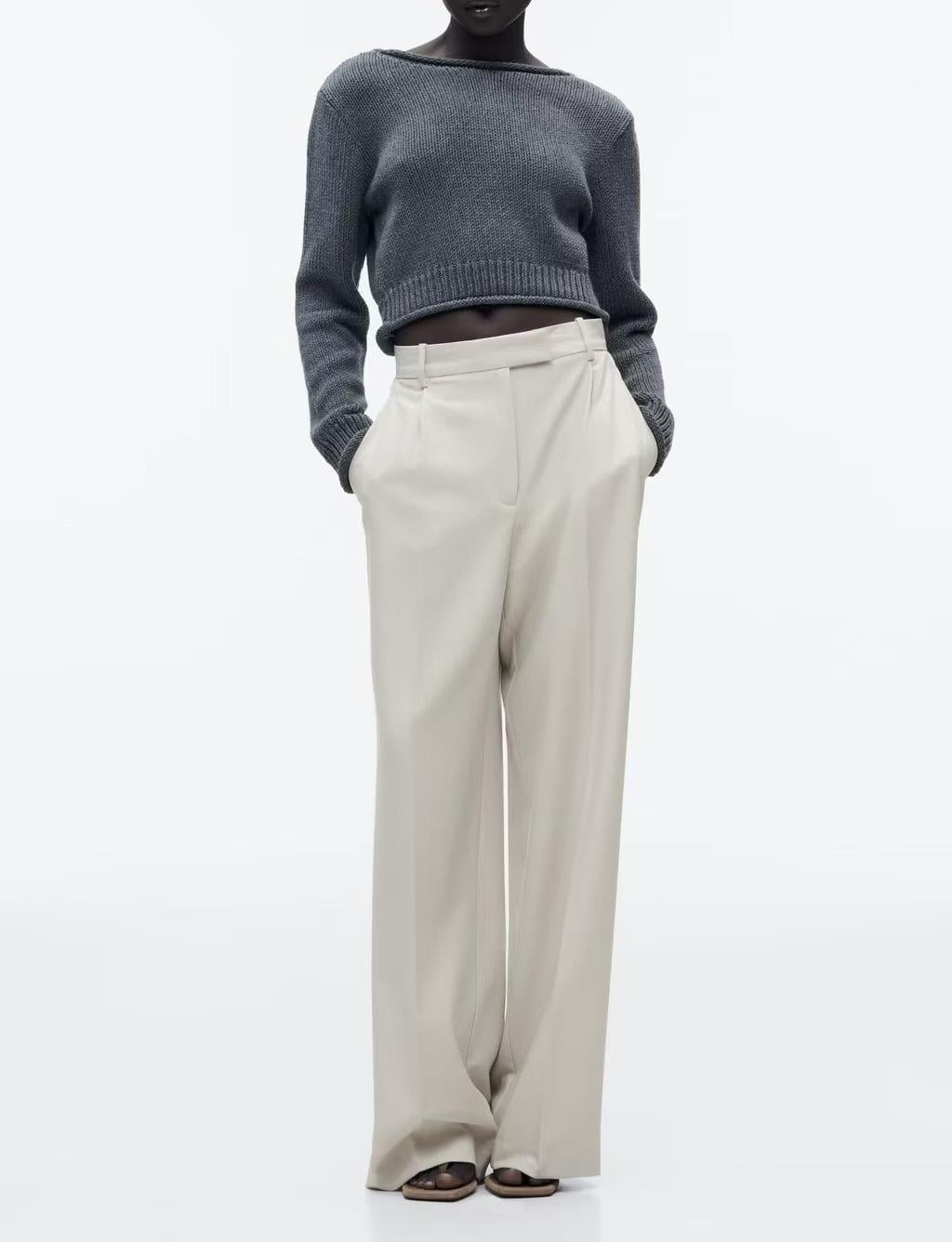 Elegante High-Waist Wide-Leg Hose mit klassischem Schnitt