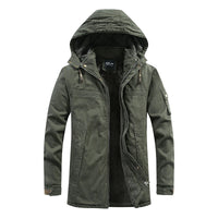 Wattierte Winterjacke mit Kapuze – Robuste Outdoorjacke für kalte Tage