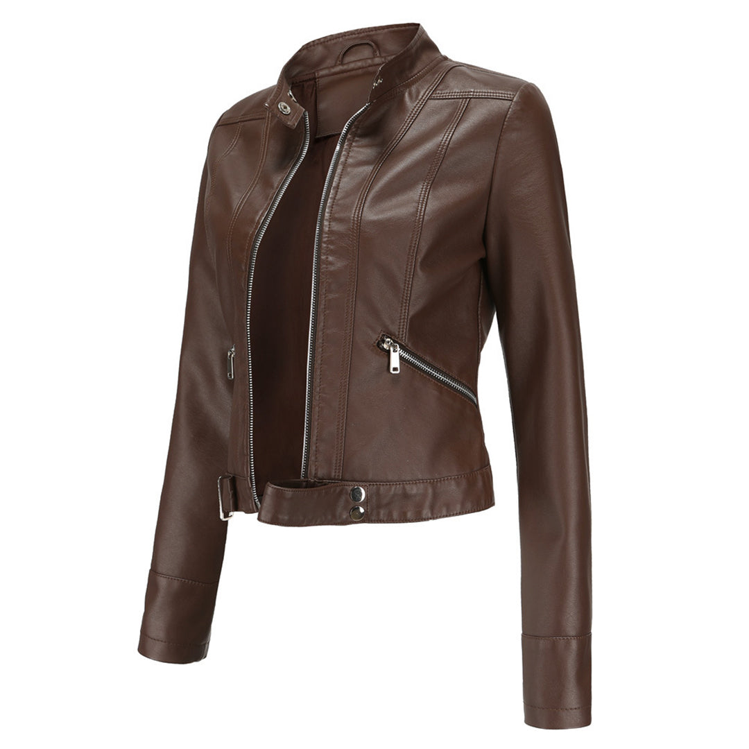 Kurze Damen Lederjacke OXANA - Stilvoll und zeitlos!