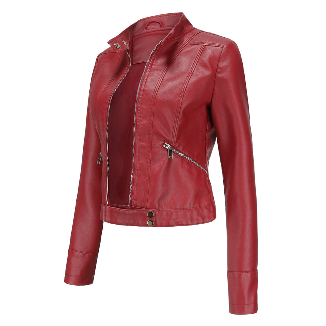 Kurze Damen Lederjacke OXANA - Stilvoll und zeitlos!