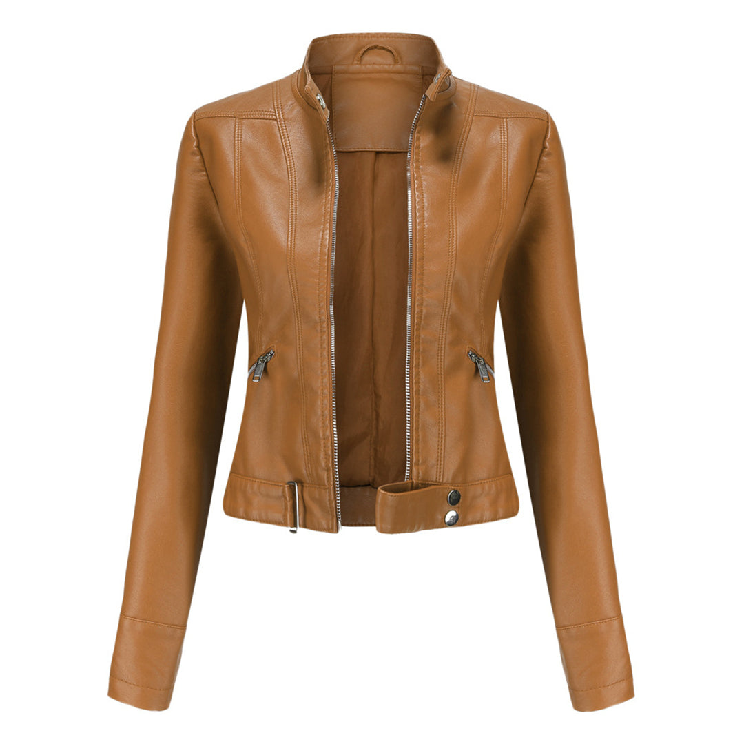 Kurze Damen Lederjacke OXANA - Stilvoll und zeitlos!
