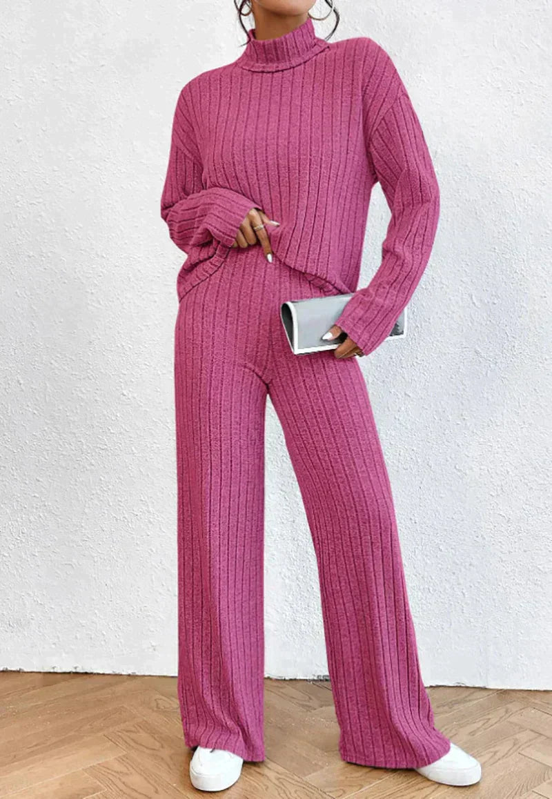 Strickhose und Rollkragenpullover für Frauen