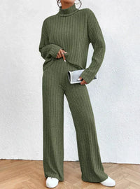 Strickhose und Rollkragenpullover für Frauen
