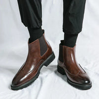 Dwight | Kunstläder Chelsea-Stiefel