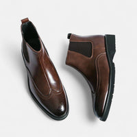 Marzio™ | Elegante Chelsea-Stiefel für Herren aus Kunstleder