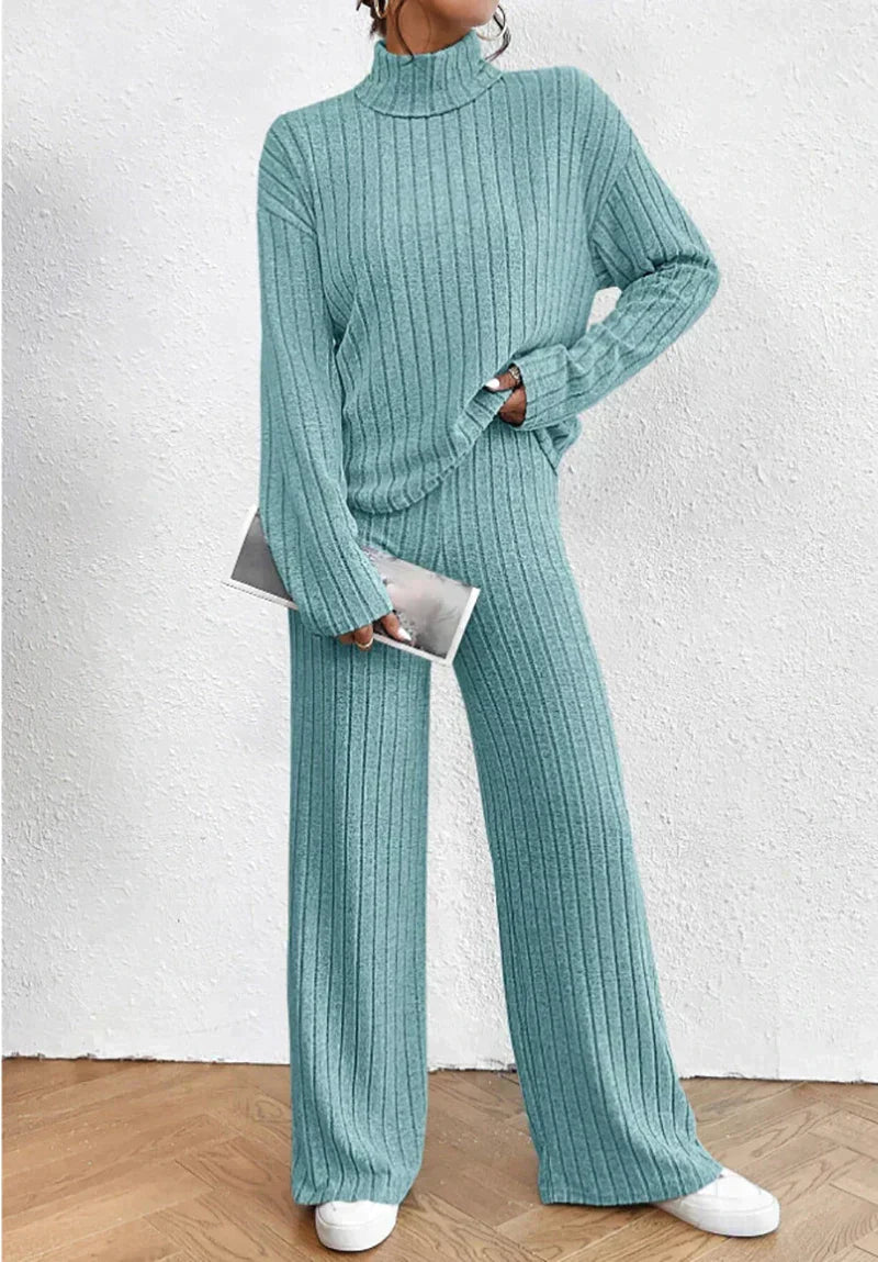 Strickhose und Rollkragenpullover für Frauen