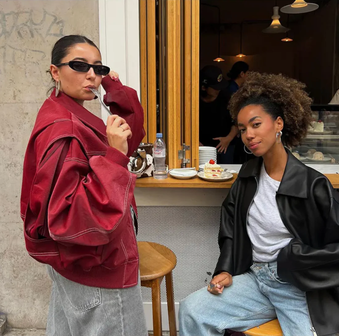 Pauline™ - Übergrößen-Lederjacke
