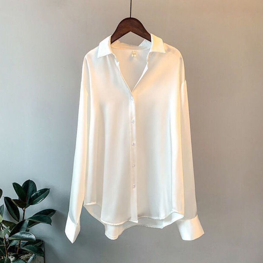 Elegantes Satin-Damenhemd von Addie