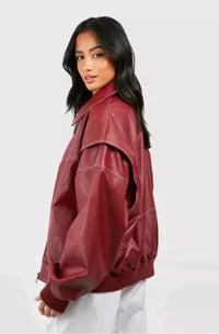 Pauline™ - Übergrößen-Lederjacke