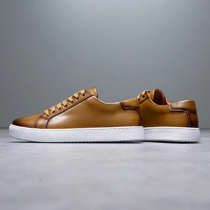David™ - Herren Turnschuhe aus Leder