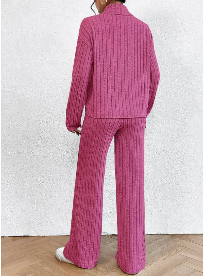 Strickhose und Rollkragenpullover für Frauen