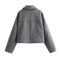 Carla - Modische kurze Herbstjacke mit Luxus-Reißverschluss für Frauen
