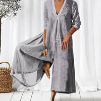 Woman Weites Overallkleid