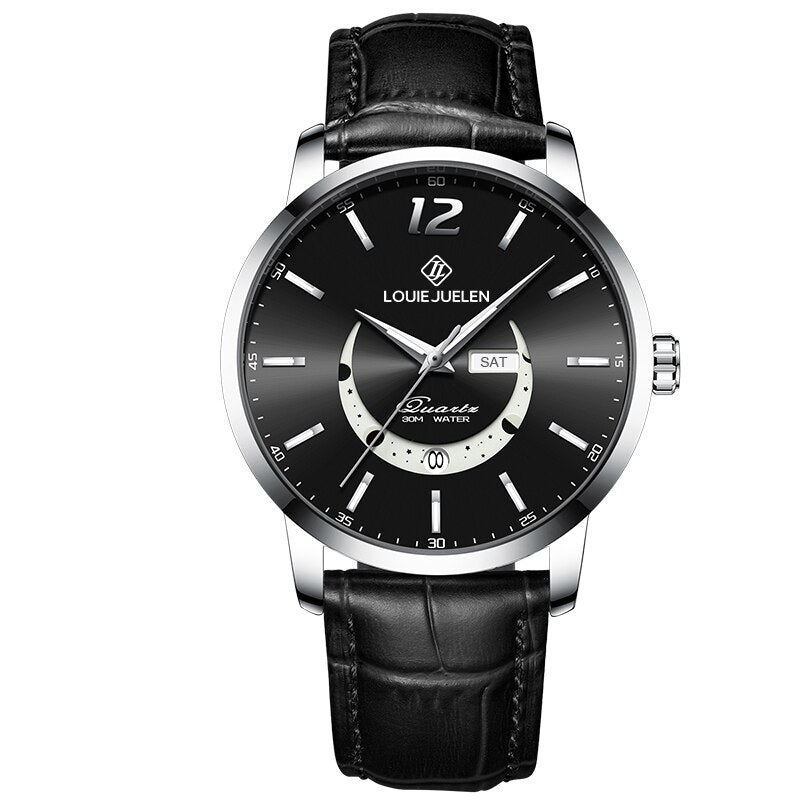 Elegante Uhr mit Mondphase