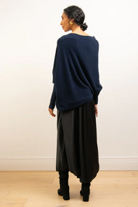 Asymmetrisch Drapierter Pullover