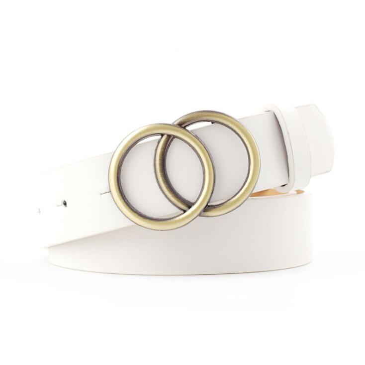 Schicker Aria Damen Ledergürtel mit modischer O-Ring-Schnalle