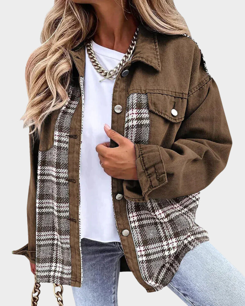 Lina - Stylische Denim-Jacke für den Herbst für Frauen