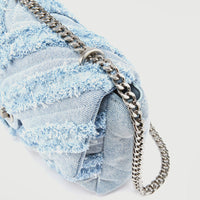 Macy - Elegante hellblaue Denim-Umhängetasche für Damen