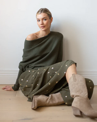 Asymmetrisch Drapierter Pullover