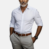 Gizmo™ | Herren Slim Fit Business Hemd mit Knitterfrei
