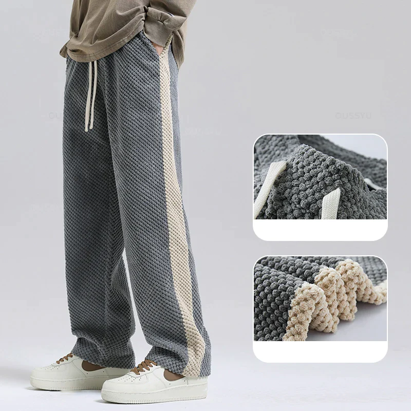 Cord-Jogginghose mit Waffelmuster