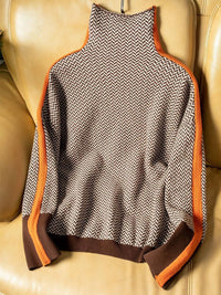 Malou™ | Rollkragenpullover mit auffälligen Kontraststreifen