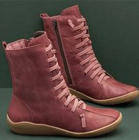 Damenstiefel aus Naturleder