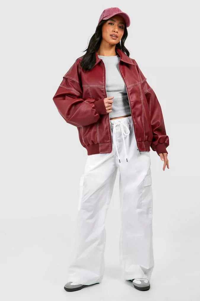 Pauline™ - Übergrößen-Lederjacke