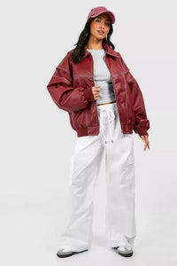 Pauline™ - Übergrößen-Lederjacke