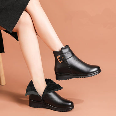 Echte Leder-Orthopädische Stiefel für Komfortable Unterstützung