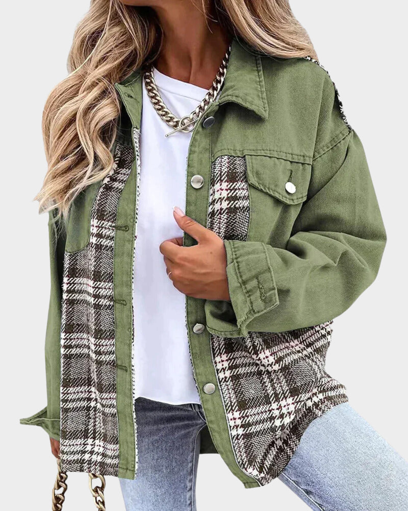 Lina - Stylische Denim-Jacke für den Herbst für Frauen