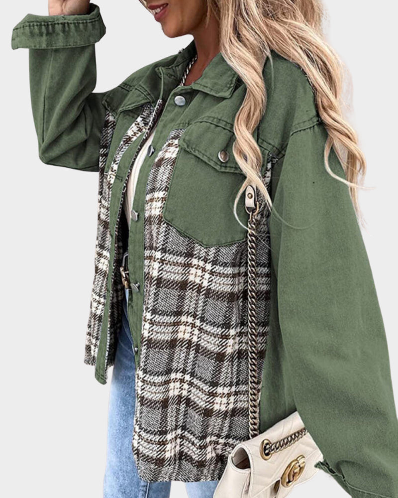 Lina - Stylische Denim-Jacke für den Herbst für Frauen