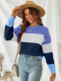 Gestreifter Strickpullover