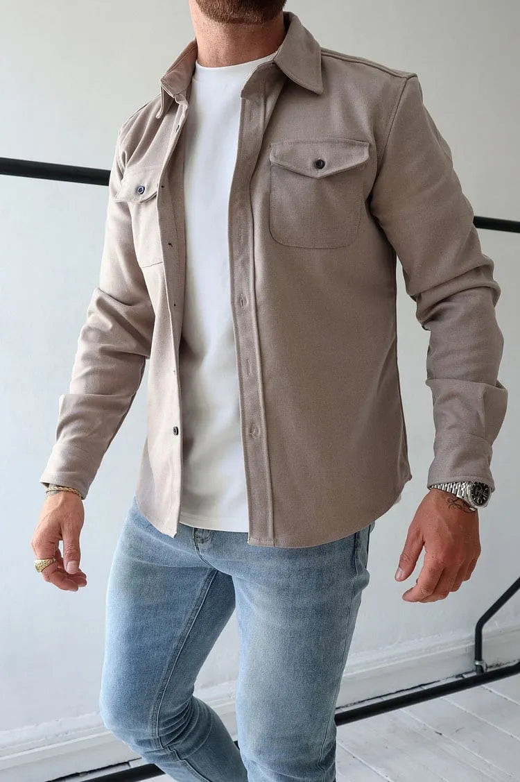 André™ - Lederjacke mit Knöpfen