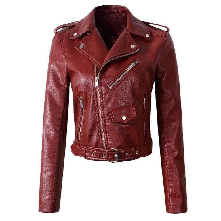 Damen Lederjacke [Letzter Tag Rabatt]