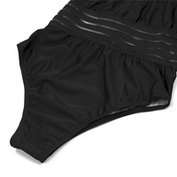 Einteiler Badeanzug mit Streifendetails