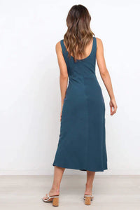 Midi-kleid Im Wickel-Stil