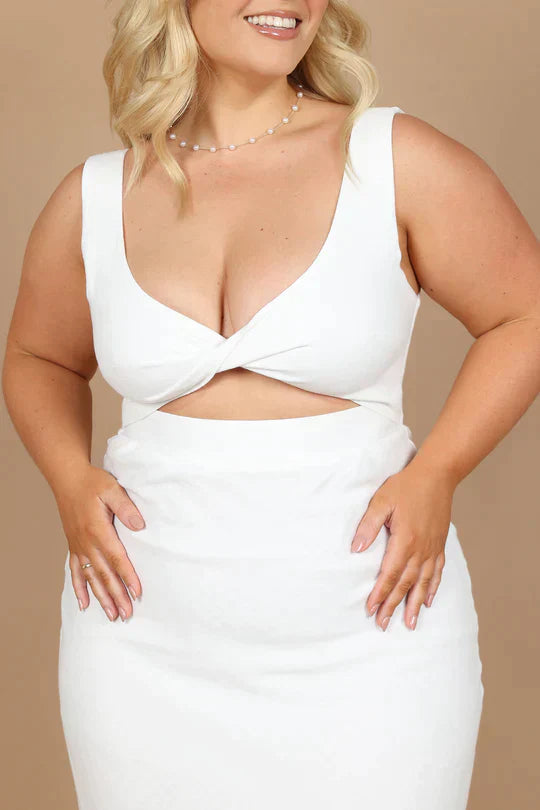 Midi-kleid Im Wickel-Stil