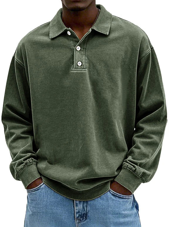 Lennart™ | Lässiges langärmeliges Herren-Polo