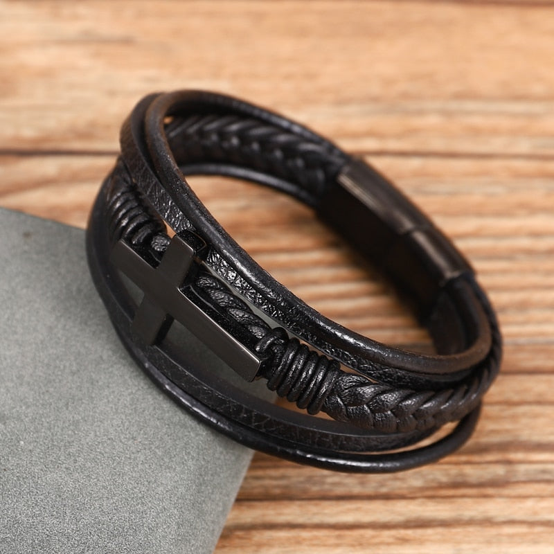 Nolan - Elegantes schwarzes Kreuzband für den modernen Mann