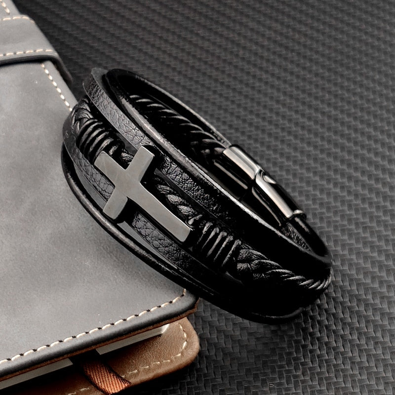 Nolan - Elegantes schwarzes Kreuzband für den modernen Mann