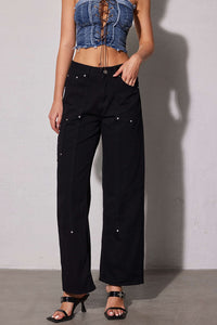 Weit geschnittene Jeans mit modernem Utility-Design