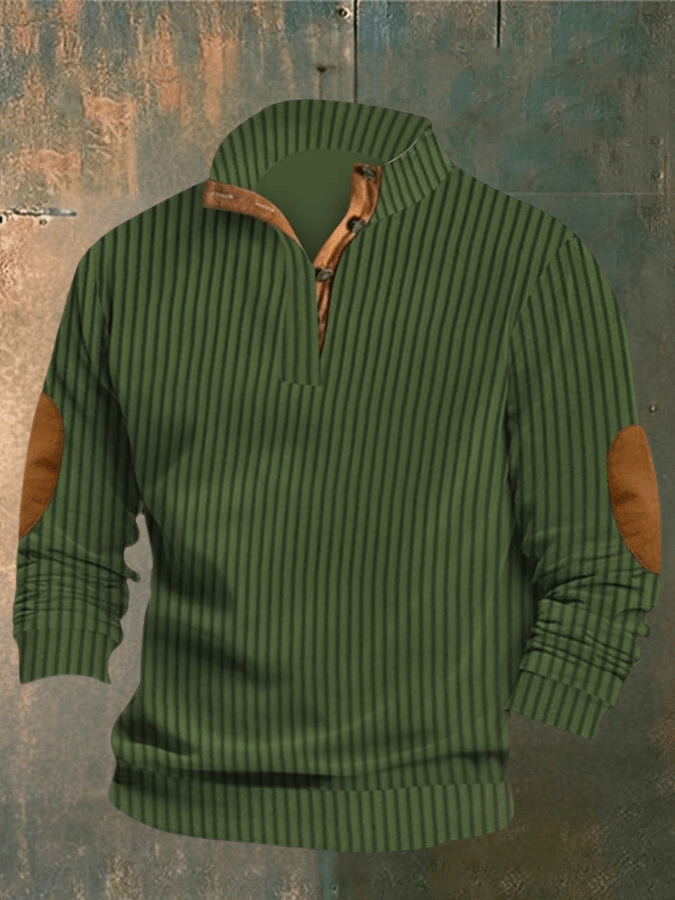 COOPER - RIPPED SWEATER MIT HOHEM KRAGEN