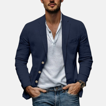 Lorenzio™ | Eleganter Sommerblazer aus leichtem Leinen